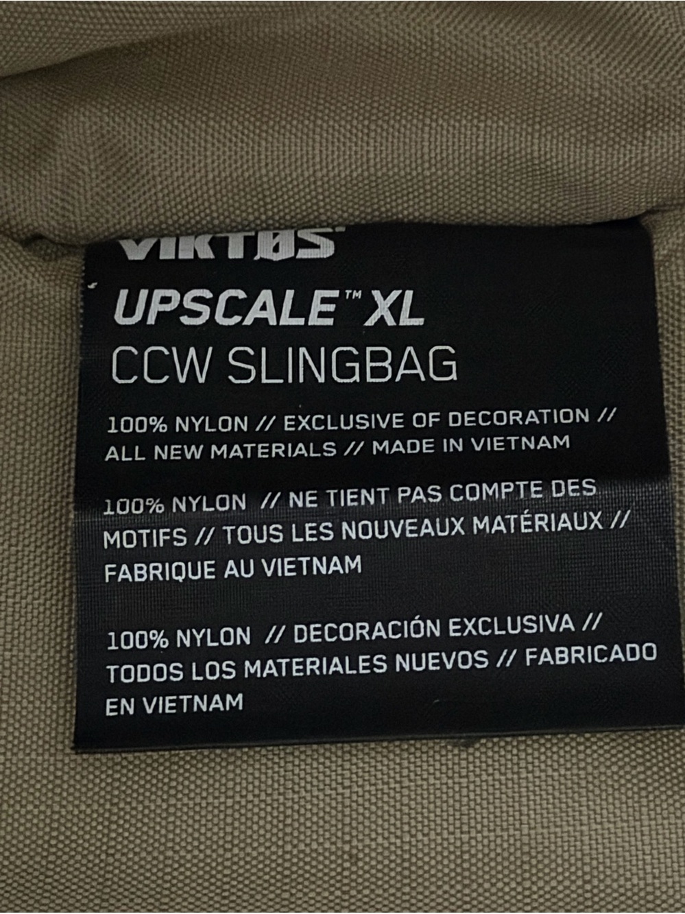 VIKTOS Upscale XL Slingbag Color Black - Picture 16 of 17